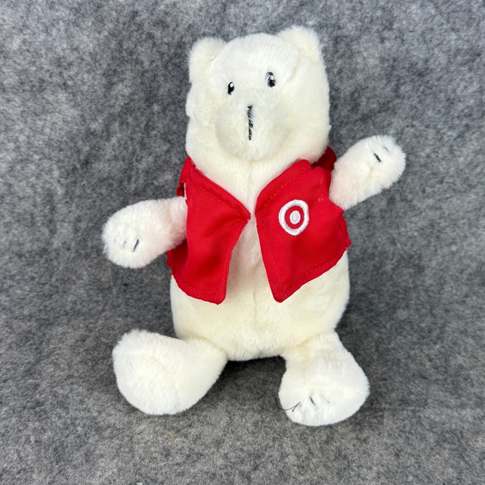 Giggle Scape Target Exclusive Polar Bear Plush In Work Vest 7 Inch Stuffed‎